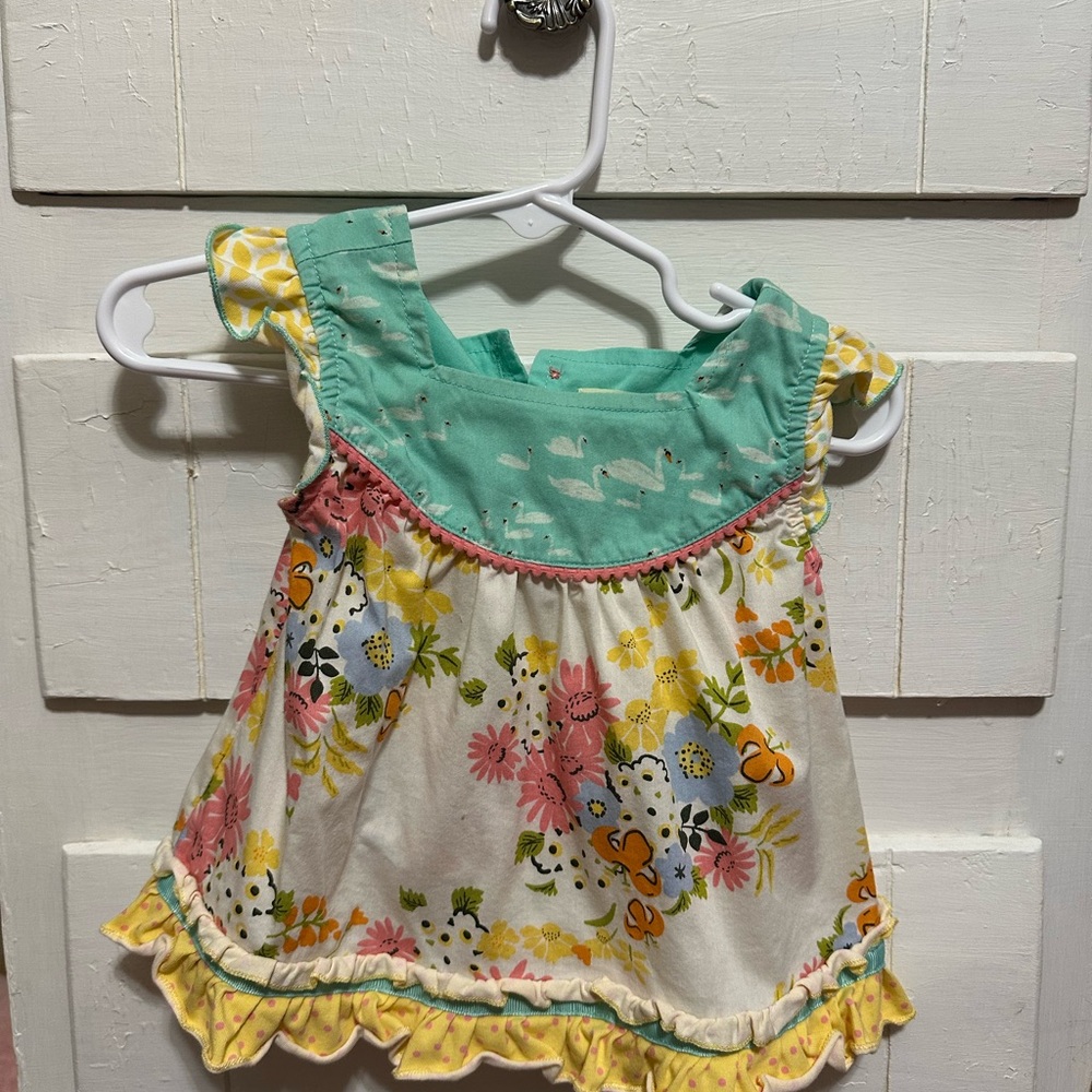 Matilda Jane floral Baby Dress with Ruffle Hem